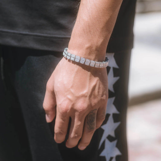 10mm Mirrage Link Bracelet - Gold / White Gold