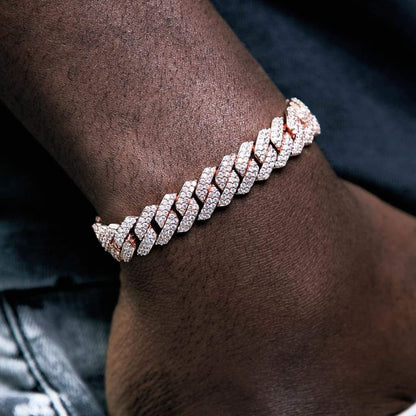13mm Cuban Link Bracelet - Rose Gold