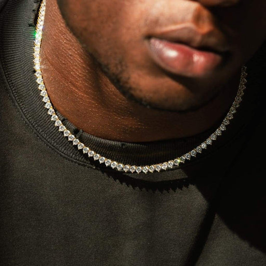 3mm Flare Link Chain - Gold