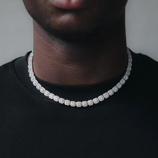 10mm Fusion Link Chain - White Gold