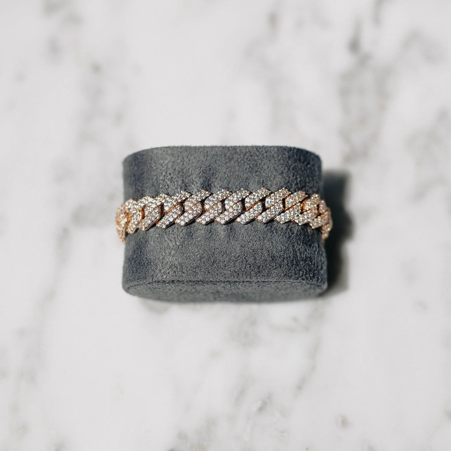 13mm Cuban Link Bracelet - Rose Gold