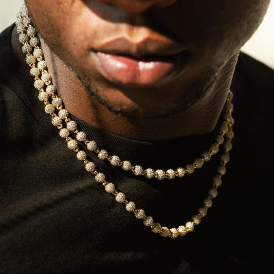 4mm Disco Link Chain - Gold