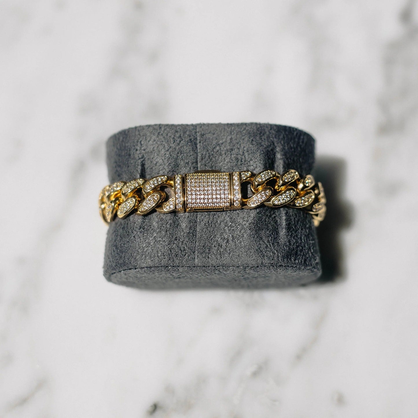 13mm Cuban Link Bracelet - Gold