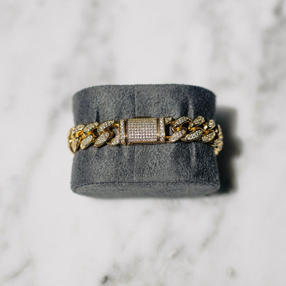 13mm Cuban Link Bracelet - Gold